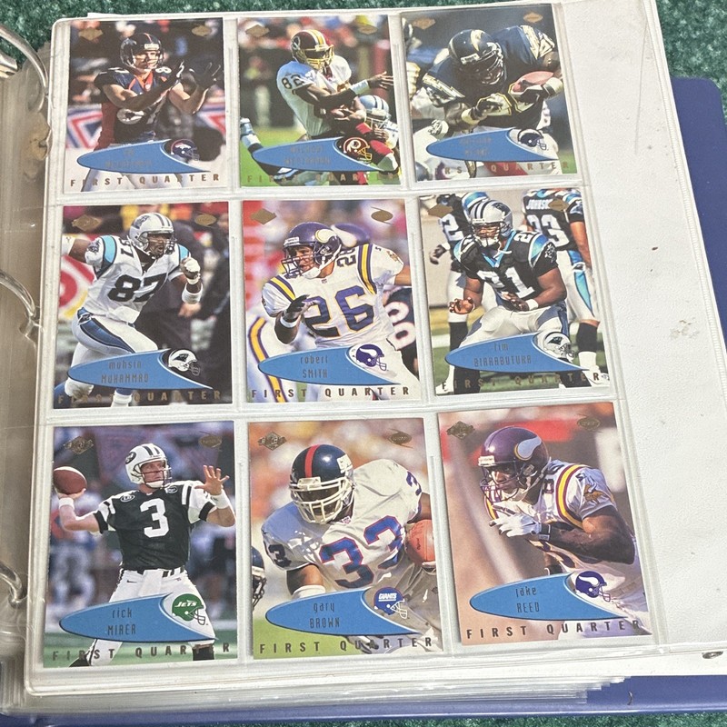 Upper Deck First Quarter 1998 NFL Football Card Lot (9) Biakabutuka Reed