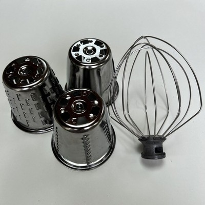 Vtg KitchenAid K5-A WHISK Attachment 6 Wire And Shredder Slicer Attachments