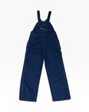 KEY Denim Bib Overalls Mens 34x30 Blue Workwear Zip Fly NWT