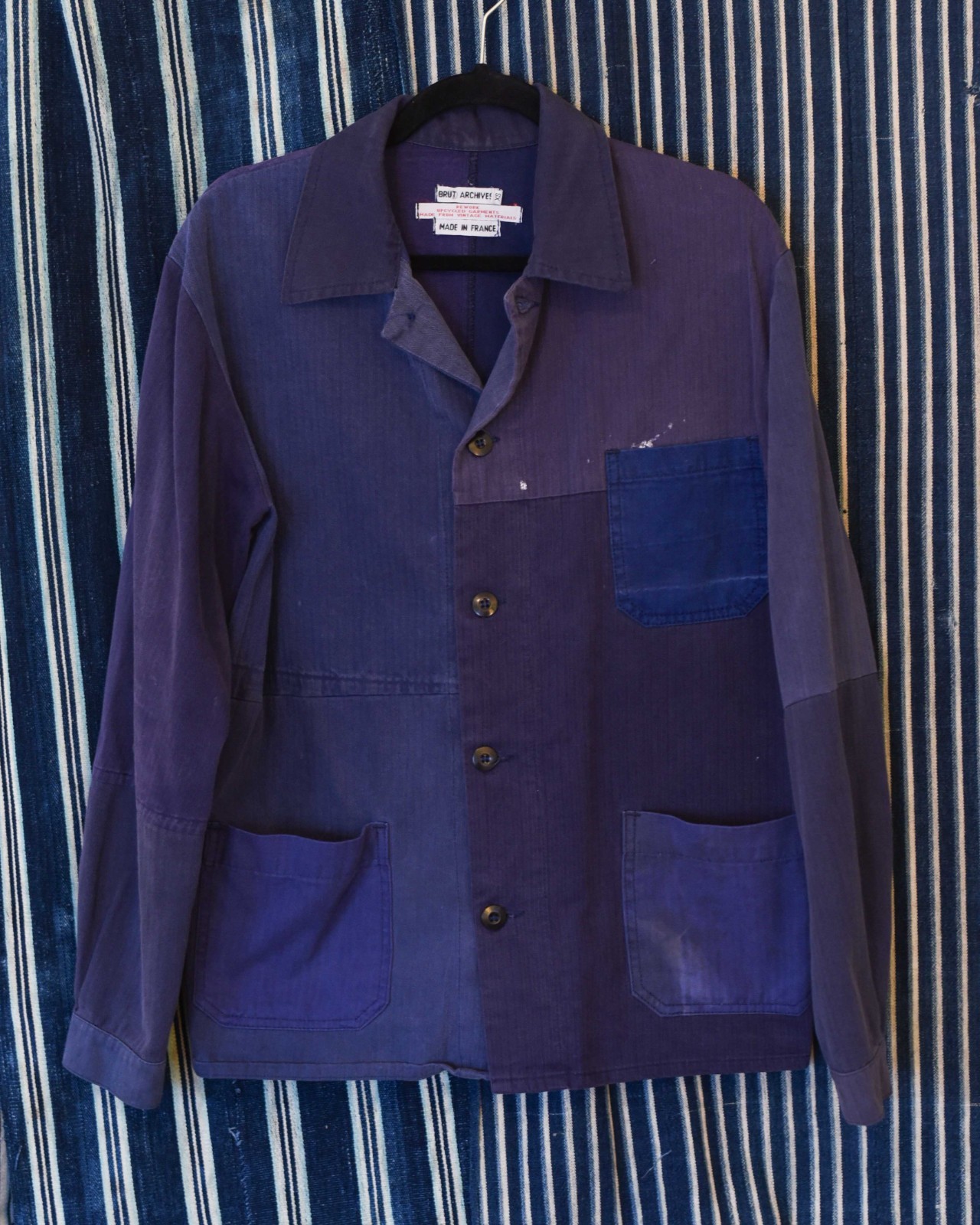 BRUT ARCHIVE Patchwork HBT Chore Jacket REWORK - … - image 1