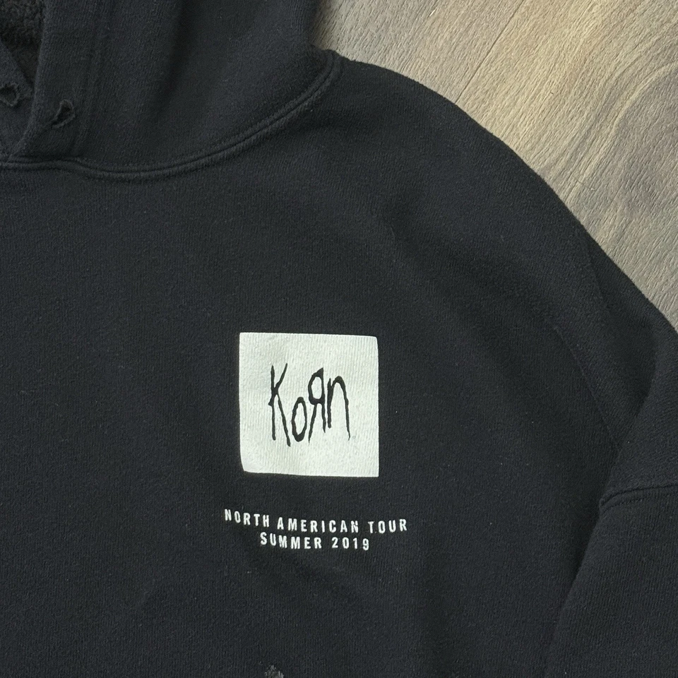 Sudadera con Capucha Korn Metal Band Tour Merch Talla L Grunge Rara Foto 3 de 4
