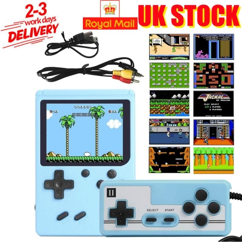 500 Classic FC Retro Games Mini Handheld Console 2.4 Inch HD Screen Portable