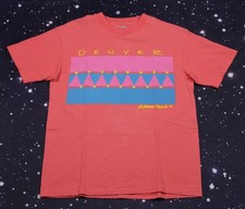 Vintage 80's "Denver" Geometric T-shirt - Large - Hanes Beefy-T, Made in USA