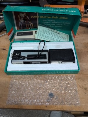 Hanimex 110 IEF Vintage 1980s Film Pocket Camera In Box & Manual