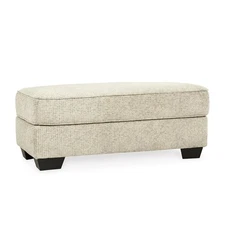 Monaghan Classic Upholstered Ottoman, Beige
