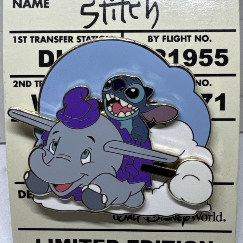 Stitch Adventure Riding Dumbo- Stitch Adventure - Dumbo LE 1800 Pin 78612