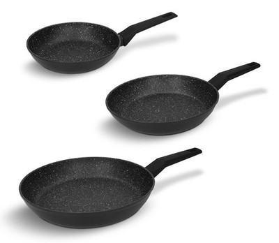 ZWIEGER FORTE SET BRATPFANNEN 3 TLG BRATPFANNEN 20, 24, 28 CM ANTIHAFT ALU
