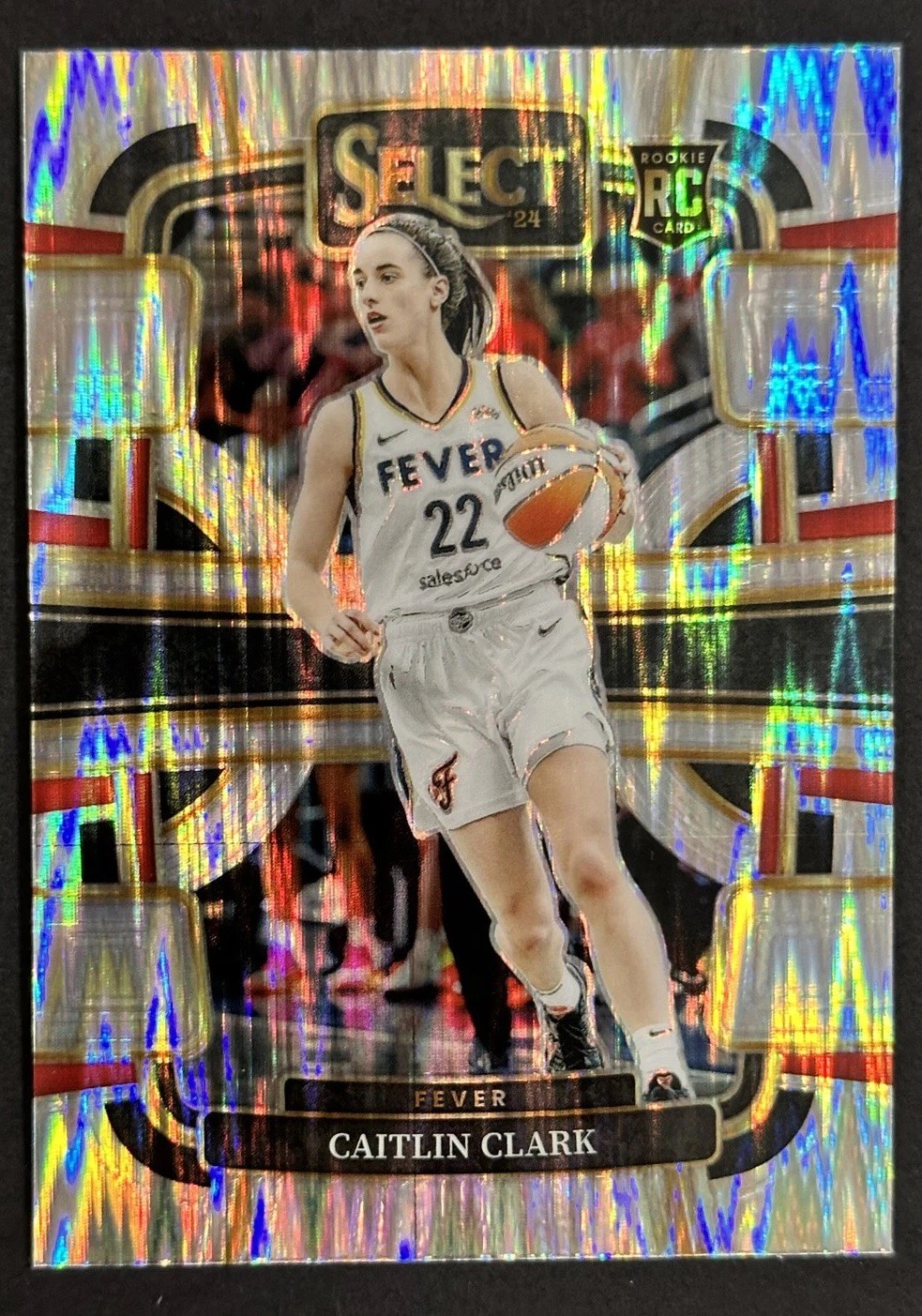 2024 Panini Select WNBA - Concourse Caitlin Clark #72 Silver Flash Prizm (RC)