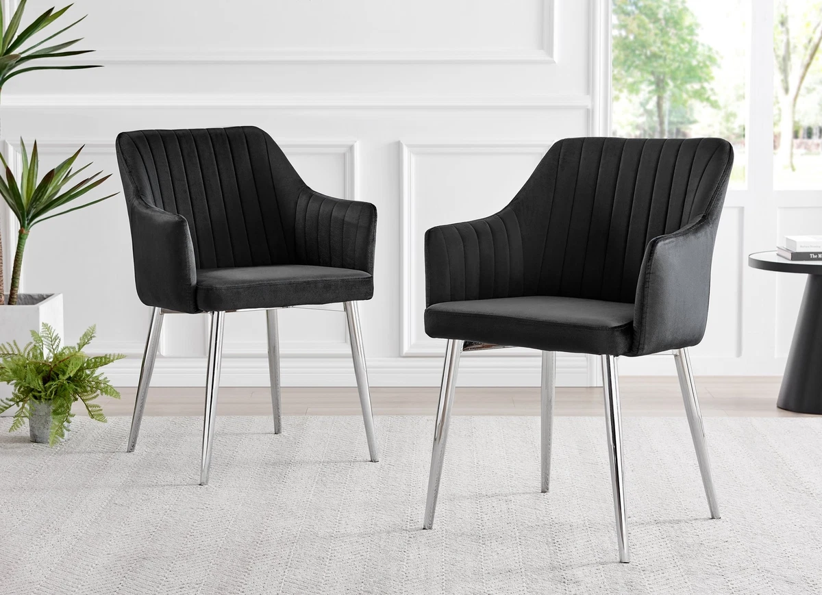 Soft velvet dining chairs deals