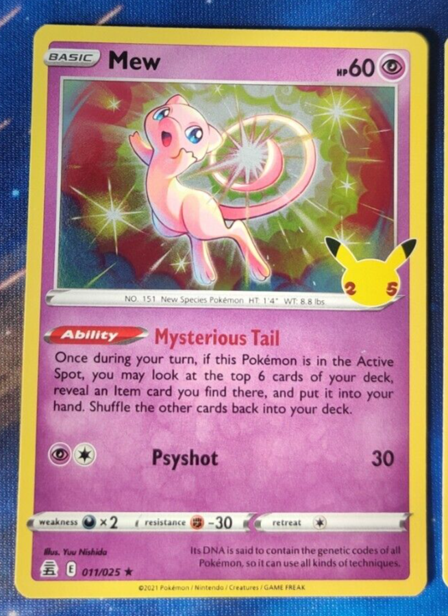 Mew & Mewtwo - Rare Legendary Pokemon Card Set - Classic Artwork