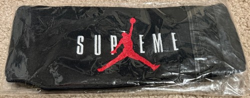 NUEVO CON ETIQUETAS Diadema Supreme Jordan Negra O/S FW24 ¡ENVÍO GRATUITO! - Imagen 1 de 8
