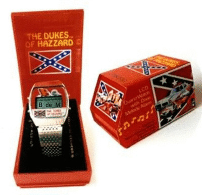 8  DUKES_OF_HAZZARD RARE_MINT VINTAGE_WATCHES *WORKING* MELODY_ALARM PLAYS_DIXIE
