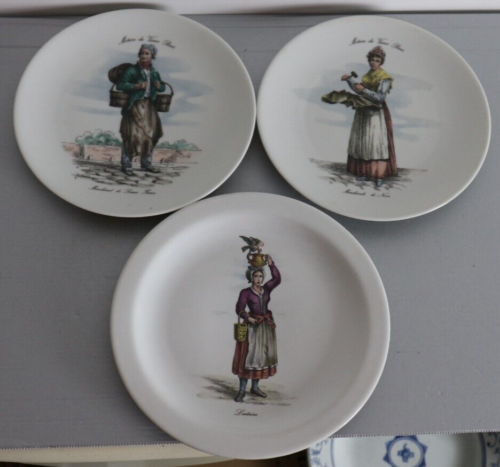 3 assiettes en porcelaine METIERS DU VIEUX PARIS chauvigny revol - Afbeelding 1 van 8