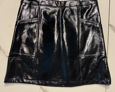 Girls black shiny skirt size Large 10/12, new with tags
