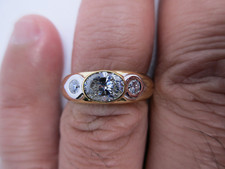 18K Gold Diamond Engagement Ring Center 1.01 Carat H-VS1  5.0 Grams Value 19K