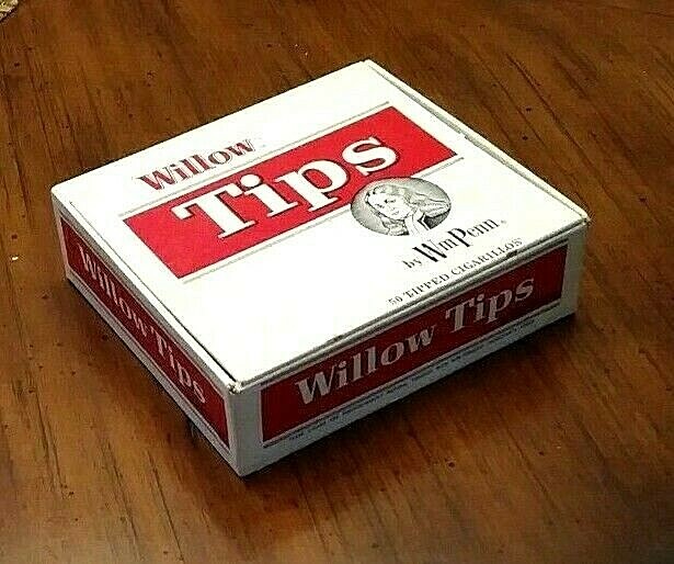 willow tobacco Vintage Willow Tips Cigar Box