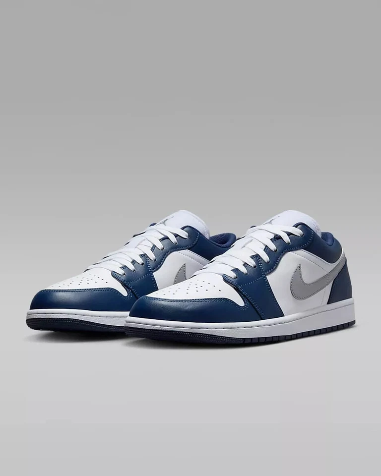 Nike Air Jordan 1 Low Midnight Navy - 553558-141 Zapatos para hombre Nuevo Talla Foto 4 de 4