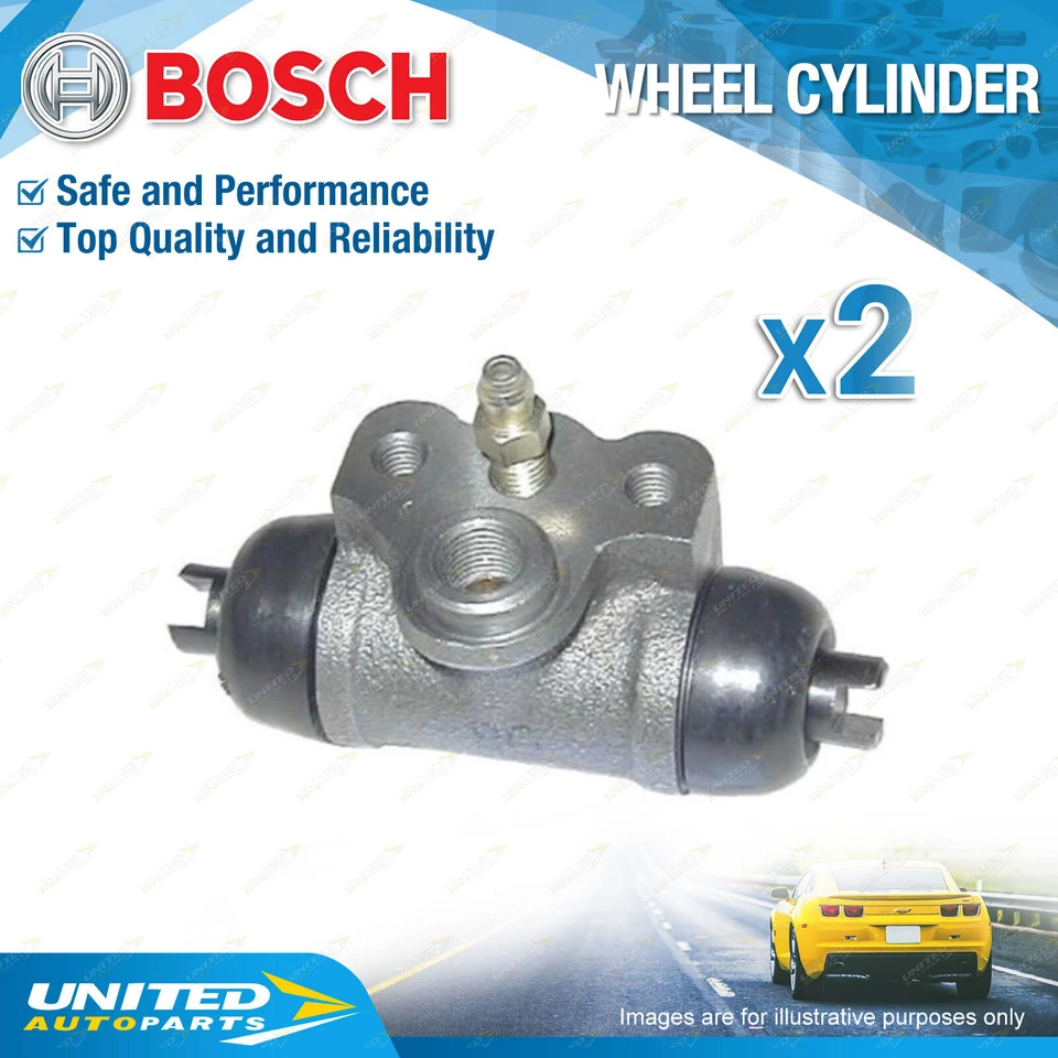 2 Bosch Rear Wheel Cylinders for Mitsubishi Lancer CB CC Mirage CE 1.5 1.6 1.8L
