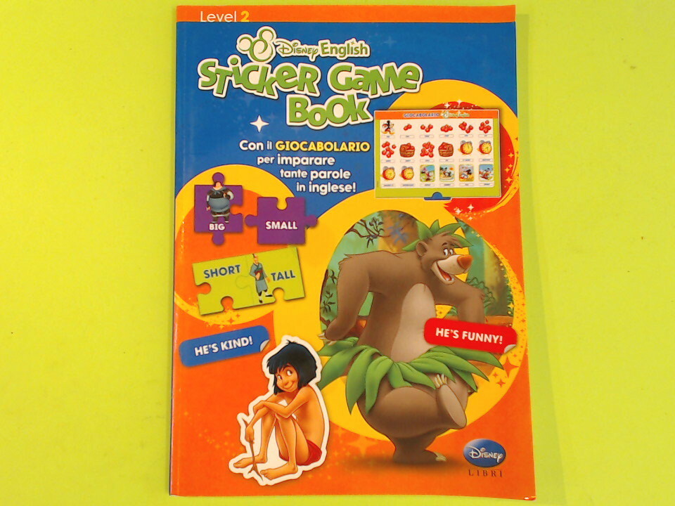 STICKER GAME BOOK DISNEY ENGLISH