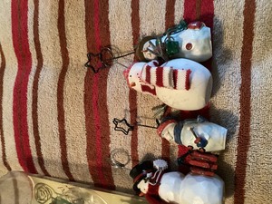 Lot of Xmas placecard holders