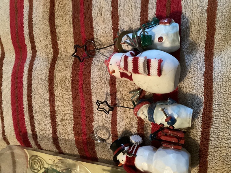 Lot of Xmas placecard holders