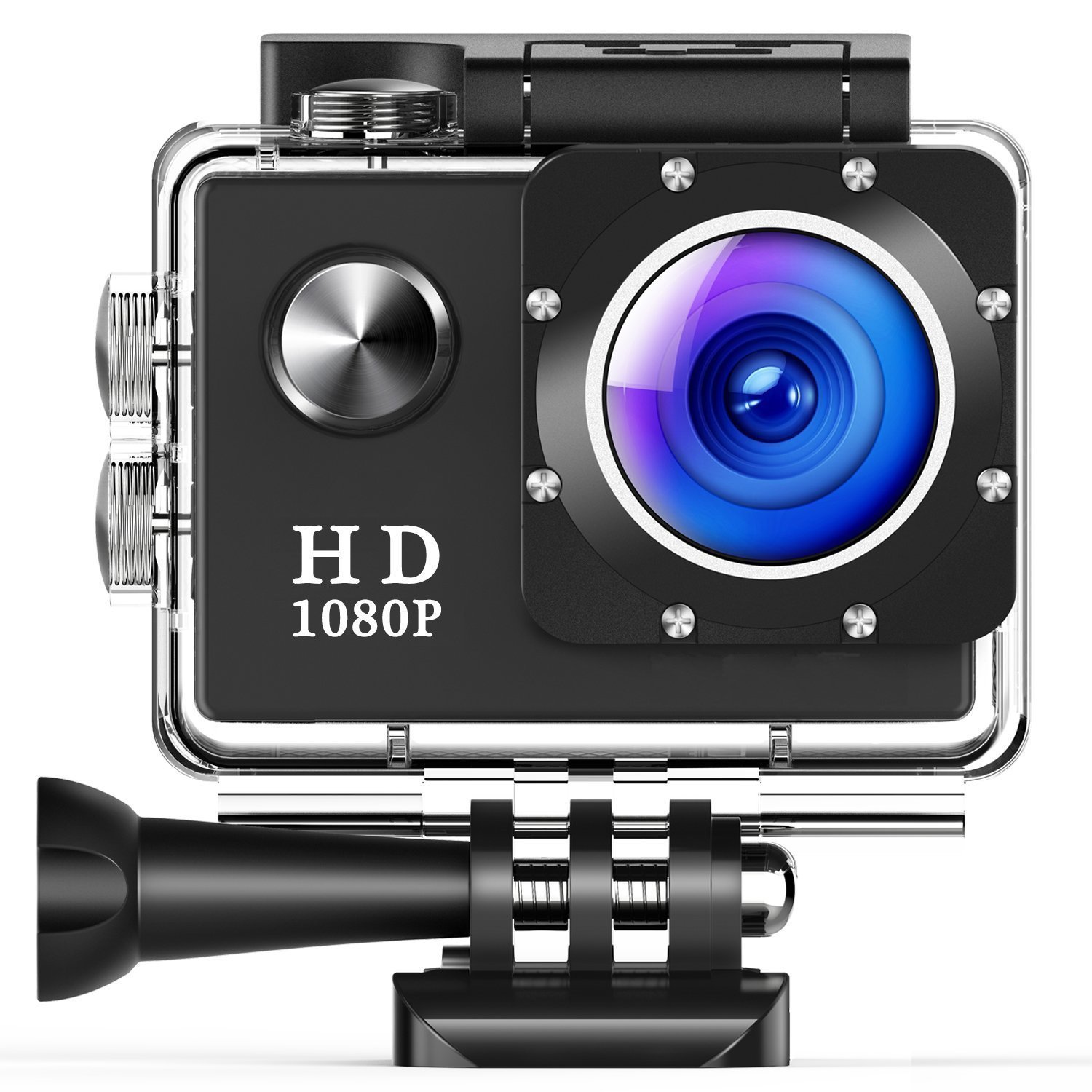 Action Camera 96FT Waterproof Sport Full HD 1080P 2.0 Inch LCD Display 140 Wide-image