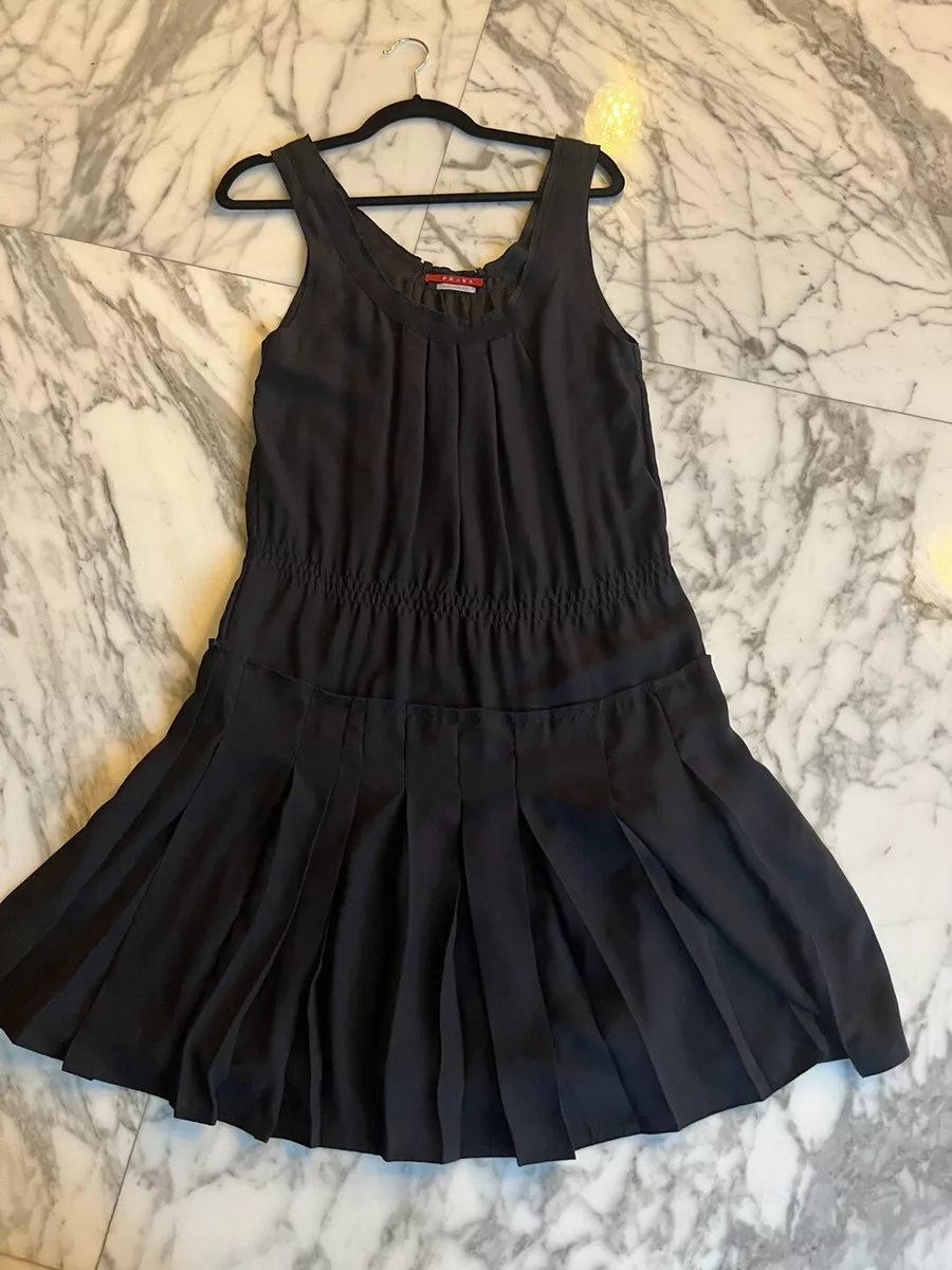 Navy blue 2025 drop waist dress