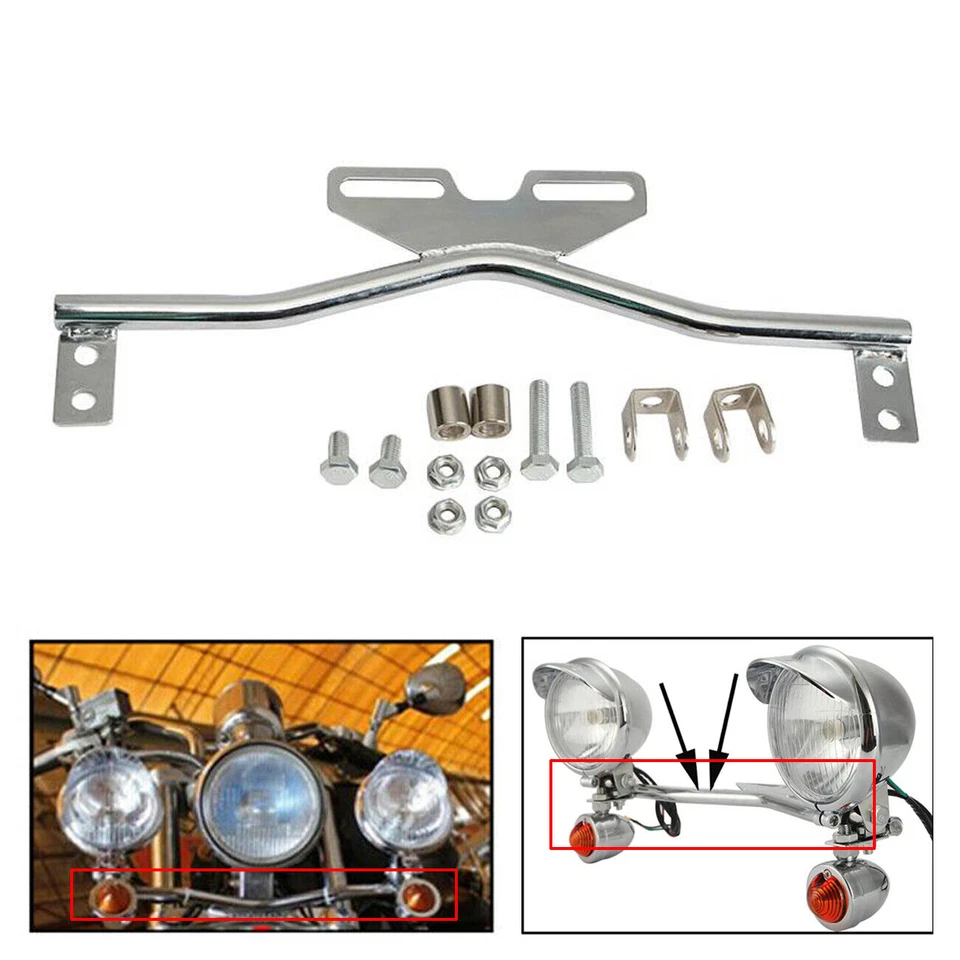 Universal Bracket For Motorcycle Passing Turn Signal Lamp Driving Fog Spot Light - Image 3 of 4