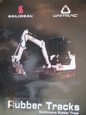 UNITRAC SOLIDEAL RUBER TRACKS  BROCHURE FACTORY ORIGINAL OEM