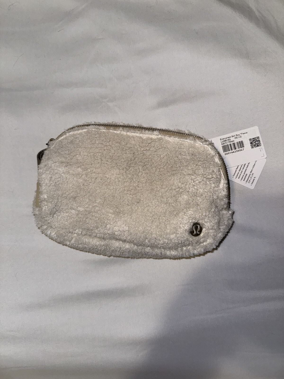 LULULEMON Everywhere Fleece Belt Bag in Natural Ivory Sherpa New With Tags  