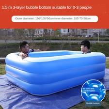 blue wave 3d inflatable family pool
