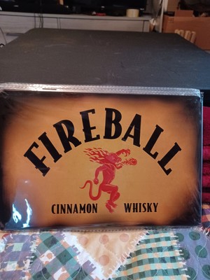 Fireball Cinnamon Whiskey 8x12 Tin Sign