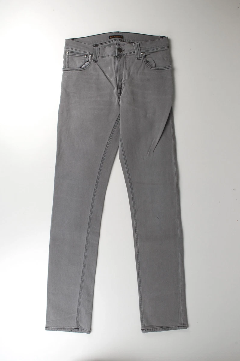35526 Nudie Jeans Thin Finn Org. Lighter Shade Grey Men Jeans sz