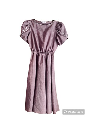 Vintage Sally s Girl Purple Dress (no Bel) EUC Women s Sz Small