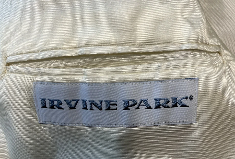 Chaqueta deportiva Irvine Park para hombre talla 44L lana 100 % pelo camel pecho único Foto 3 de 4