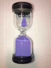 Large Purple Hourglass Sand Timer - 60 Minutes, Colorful Sand Clock