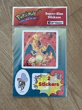 1998 POKEMON ARTBOX CHARIZARD STICKERS Vintage Super Size SQUIRTLE EEVEE Rare