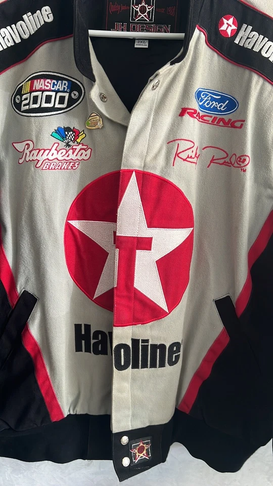 RARE Vintage JH Design Apparel Havoline Nascar 2000 Men's Cotton Jacket Size 2xl - Image 2 of 4