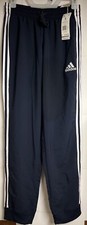  GK8981 Mens Adidas Essentials Tapered Cuff Woven 3-Stripes Pants Size Small