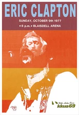 Eric Clapton in Hawaii - concert poster print