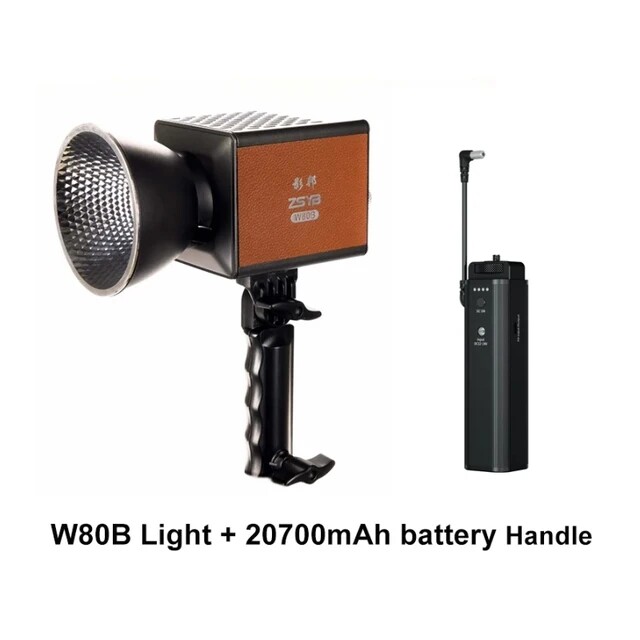 ZSYB W80B 80W Handheld Led Video COB Light 2700K-6500K ZSYB W80B 80W Handheld Led Video COB Light 2700K-6500K