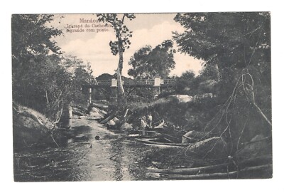 BRAZIL Manaos Igarape da Cachoeira postcard c1910