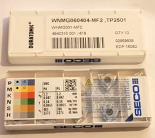 WNMG 331 MF2 TP2501 SECO * 10 INSERTS * FACTORY PACK *