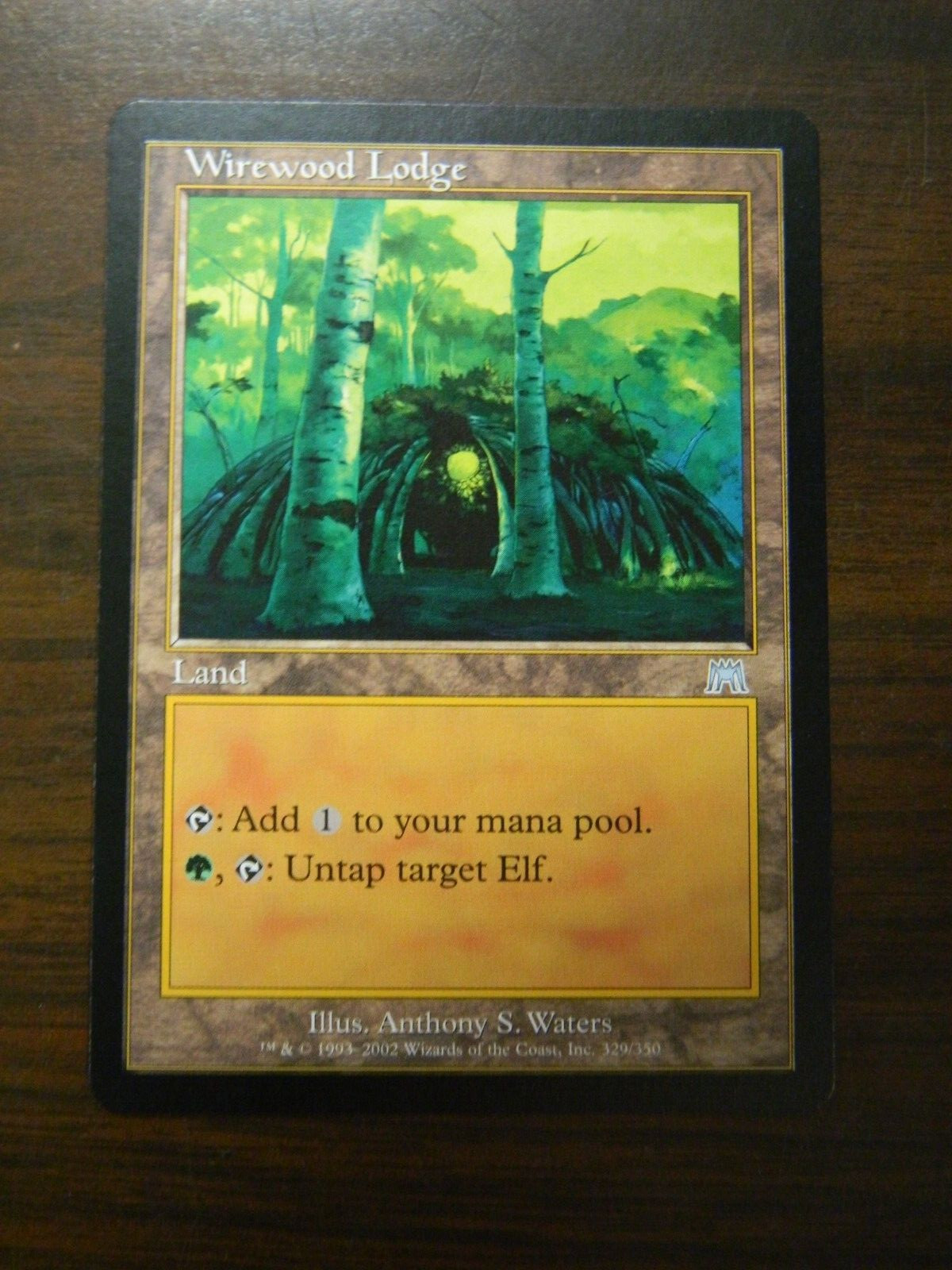 MTG Magic The Gathering Onslaught Wirewood Lodge LP - Excellent