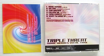 Sonic The Hedgehog CDs Sonic Heroes Triple Threat vocal trax CD | eBay