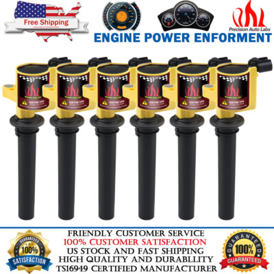 Set of 6 Heavy Duty Ignition Coil 2003-2008 Mazda 6 V6 3.0L DG500 DG513 FD502 Set of 6 Heavy Duty Ignition Coil 2003-2008 Mazda 6 V6 3.0L DG500 DG513 FD502