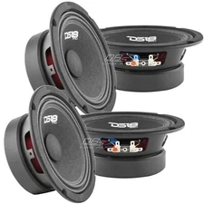 4x DS18 PRO-GM6 6.5" Midrange Loudspeakers 1920W 8 ohm Car Speakers Mid Range
