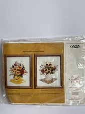 The Creative Circle Crewel Kit 0525 Sunflowers & Daisies 8 X 10 NEW~Sealed