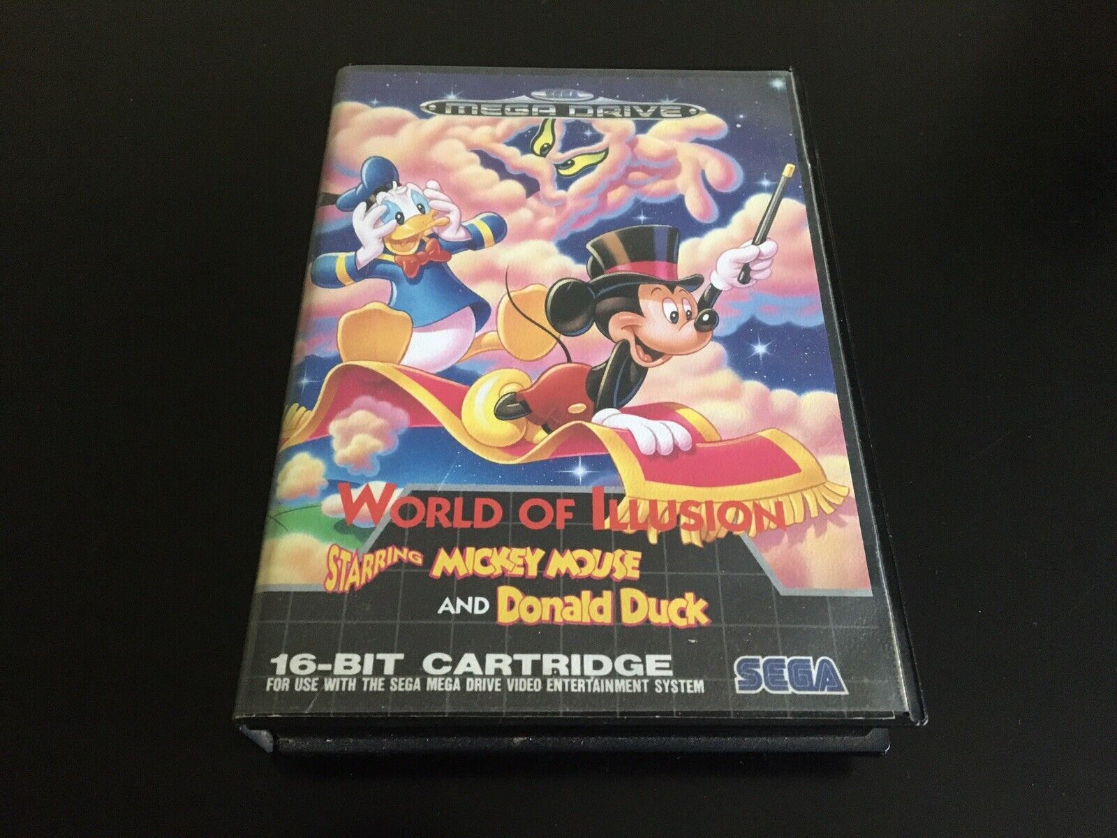 WORLD OF ILLUSION STARRING MICKEY MOUSE DONALD DUCK SEGA MEGADRIVE COMPLET CIB