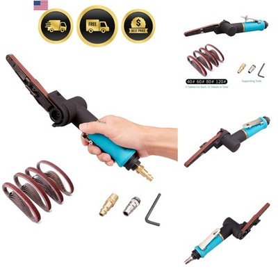 Pneumatic Tool Air Belt Sander,1/4'' Air Inlet,Air Belt Sander 3/8'' x 13'' with...